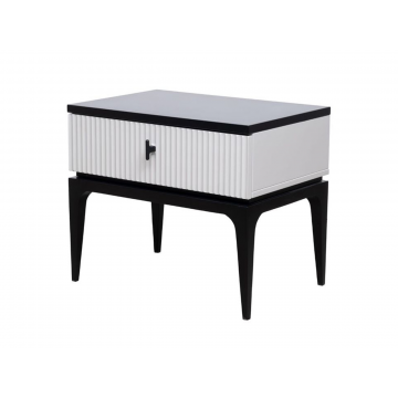 GD-00004 Тумбочка прикроватная Este черно/серая 50*40*50см