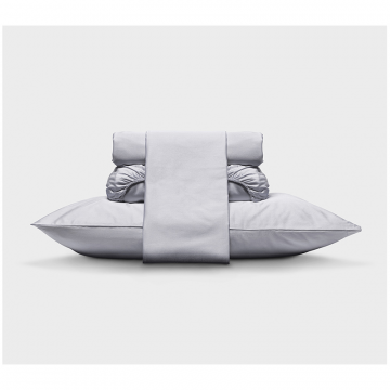 Пододеяльник 200х220 в светло-сером, сатин