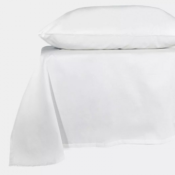 Простыня прямая 200х220 в жемчужно-белом, сатин