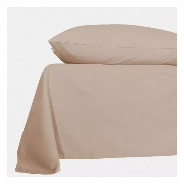 Простыня прямая 200х220 в песочно-бежевом, сатин
