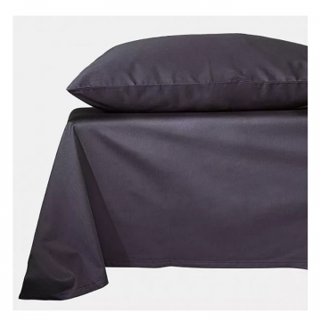 Простыня прямая 200х220 в графитно-сером, сатин