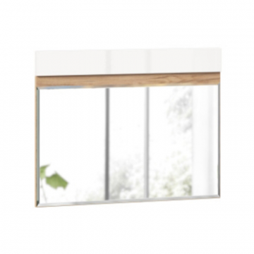 Зеркало настенное 890 Фиджи (Дуб Золотой/Белый)