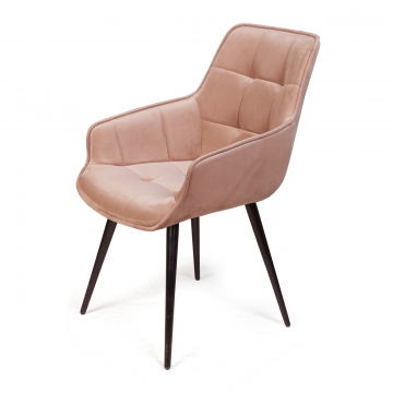 Стул Capri поворотный 90 градусов, функция возврата, антишум бархат бежевый 5/ опора конус