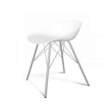 Стул SHT-ST19/S37 Белый/хром лак