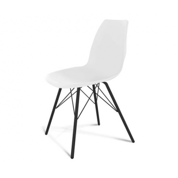 Стул SHT-ST29/S37 Белый/черный муар