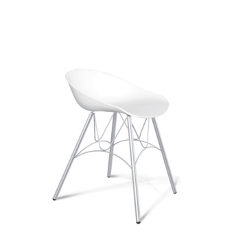 Стул SHT-ST19/S100 Белый/хром лак