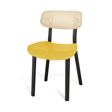 Стул SHT-S85 Бежевый/желтый/черный