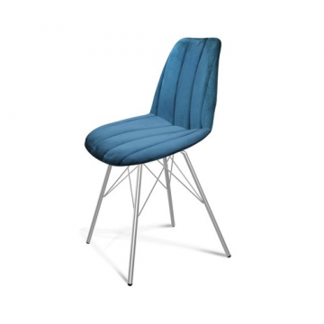 Стул SHT-ST29-C1/S37 Морская глубина/хром лак