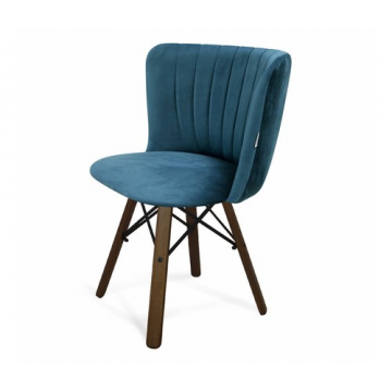 Стул SHT-ST36-1/S70 Тихий океан/темный орех/черный муар