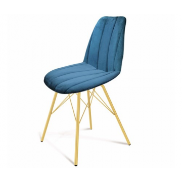 Стул SHT-ST29-C1/S37 Морская глубина/золото