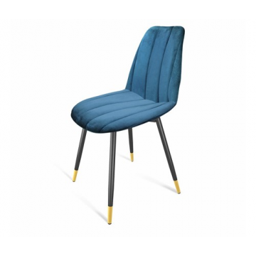 Стул SHT-ST29-С1/S95-1 Морская глубина/черный муар/золото