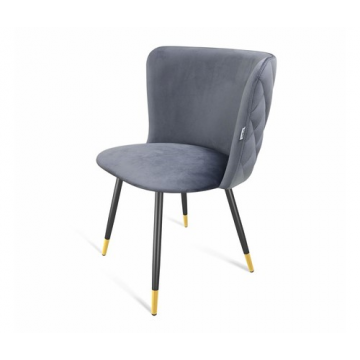 Стул SHT-ST36-3/S95-1 Нейтральный серый/черный муар/золото