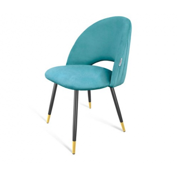 Стул SHT-ST34-1/S95-1 Голубая пастель/чёрный муар/золото