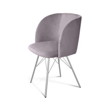 Стул SHT-ST33/S37 Сиреневая орхидея/хром лак