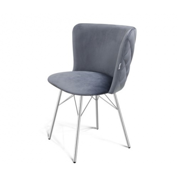 Стул SHT-ST36-3/S64 Нейтральный серый/хром лак