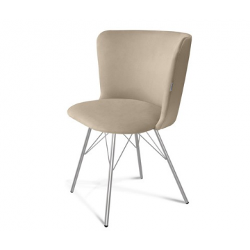 Стул SHT-ST36/S37 Ванильный крем/хром лак