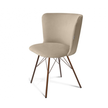 Стул SHT-ST36/S37 Ванильный крем/медный металлик