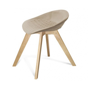 Стул SHT-ST19-SF2/S39 Ванильный крем/прозрачный лак