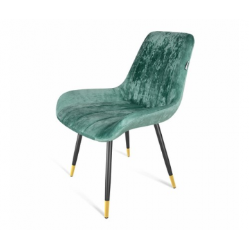 Стул SHT-ST37/S95-1 Зеленый чай/черный муар/золото