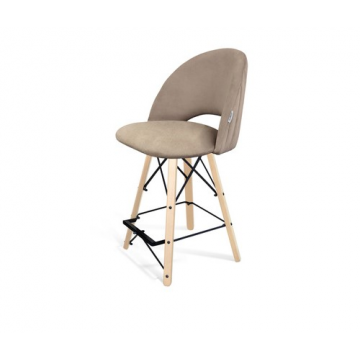 Стул полубарный SHT-ST34-1/S80-1 Латте/прозрачный лак/черный