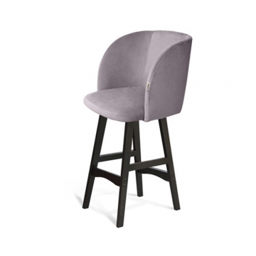 Стул полубарный SHT-ST33/S65-1 Сиреневая орхидея/венге