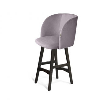 Стул полубарный SHT-ST33/S65-1 Сиреневая орхидея/венге