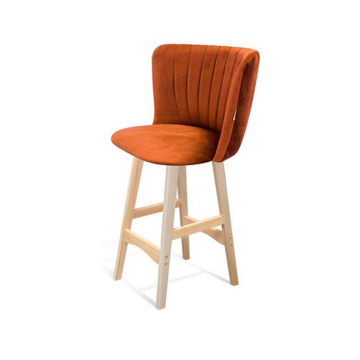 Стул полубарный SHT-ST36-1/S65-1 Песчаная буря/прозрачный лак