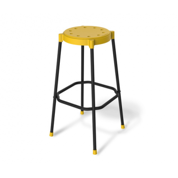 Стул барный SHT-S48 Желтый/черный муар