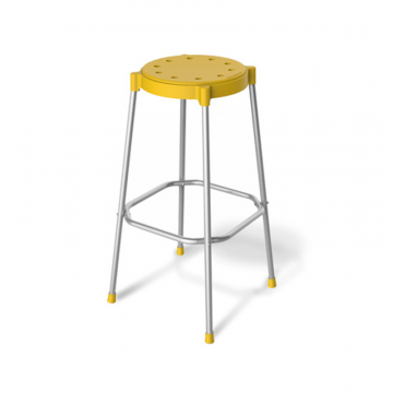 Стул барный SHT-S48 Желтый/хром лак