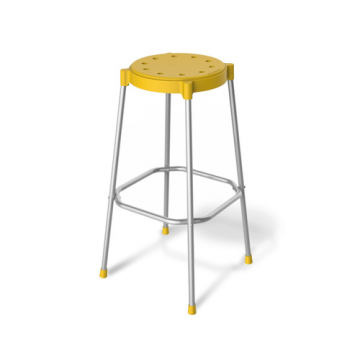 Стул барный SHT-S48 Желтый/хром лак
