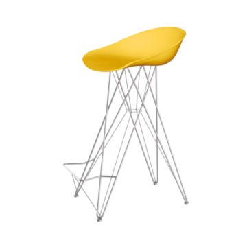 Стул барный SHT-ST19/S66 Желтый/хром лак