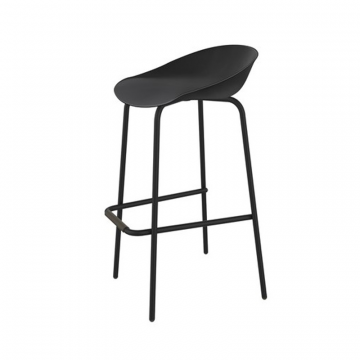 Стул барный SHT-ST19/S29 Черный/черный муар