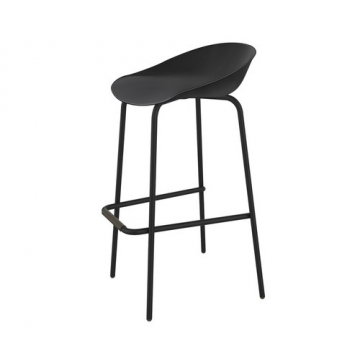 Стул барный SHT-ST19/S29 Черный/черный муар