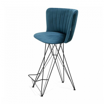 Стул барный SHT-ST36-1/S66 Тихий океан/черный муар