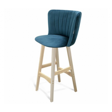 Стул барный SHT-ST36-1/S65 Тихий океан/прозрачный лак