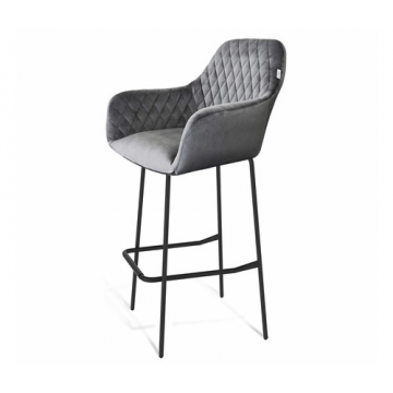 Стул барный SHT-ST38/S29 Угольно-серый/черный муар