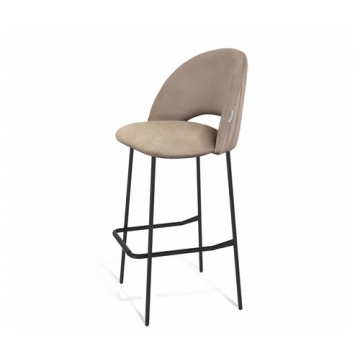Стул барный SHT-ST34-1/S29 Латте/чёрный муар