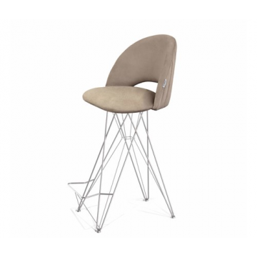 Стул барный SHT-ST34-1/S66 Латте/хром лак