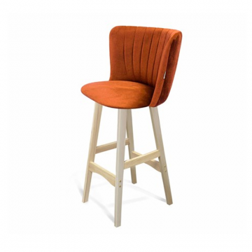 Стул барный SHT-ST36-1/S65 Песчаная буря/прозрачный лак