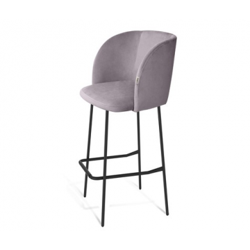 Стул барный SHT-ST33/S29 Сиреневая орхидея/черный муар