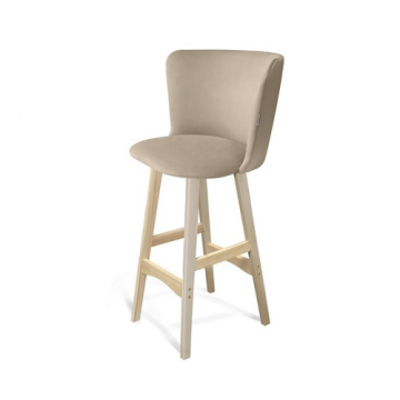 Стул барный SHT-ST36/S65 Ванильный лак/прозрачный лак