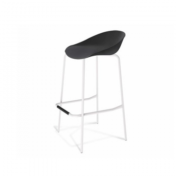 Стул барный SHT-ST19/S29 Черный/белый муар