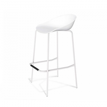 Стул барный SHT-ST19/S29 Белый/белый муар