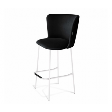 Стул барный SHT-ST36/S29 Ночное затмение/белый муар