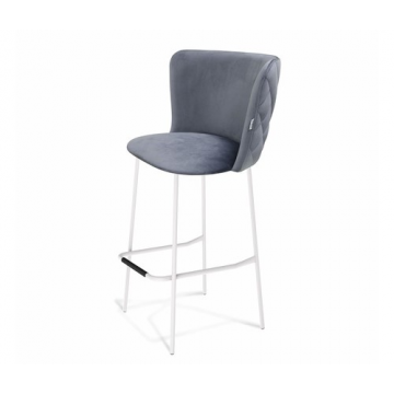 Стул барный SHT-ST36-3/S29 Нейтральный серый/белый муар