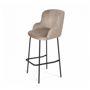 Стул барный SHT-ST39/S29 Латте/черный муар
