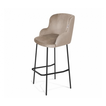 Стул барный SHT-ST39/S29 Латте/черный муар