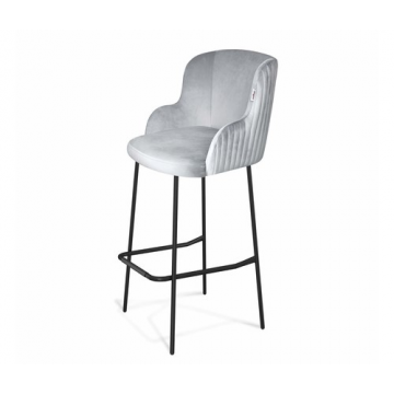 Стул барный SHT-ST39-1/S29 Серое облако/черный муар