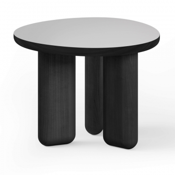 Стол журнальный Crooked серого цвета высокий