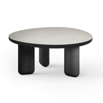 Стол журнальный Crooked цвета светлый бетон низкий